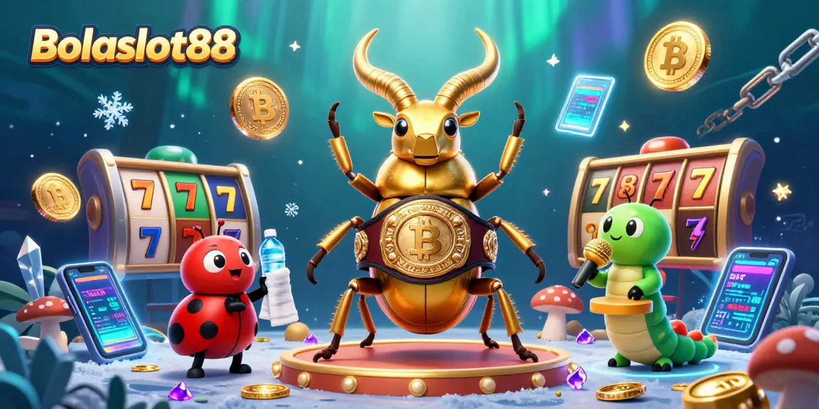 Bolaslot88 enhances gameplay with vibrant slot reels, lucky 7s, and crypto coins in a dynamic casino scene.