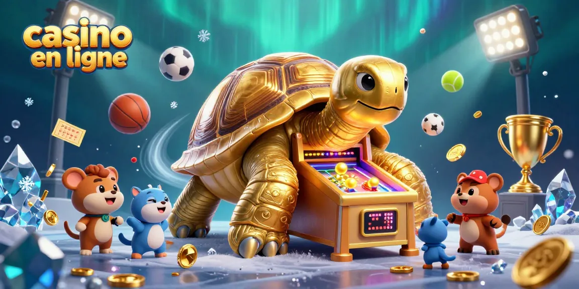 Jouez au casino en ligne avec cette illustration 3D à couper le souffle remplie d'animaux amusants.