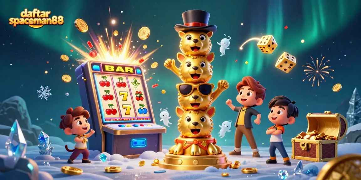 Experience the thrill of daftar spaceman88 with vibrant casino elements and dynamic gaming scenes.