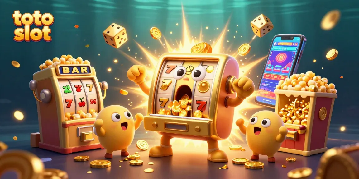 Experience the excitement of toto slot jackpots with vibrant animated slot machines celebrating wins!