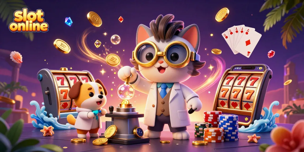 Menangkan slot online dengan grafis mengesankan dan elemen permainan menarik yang menghadap lobi kasino.