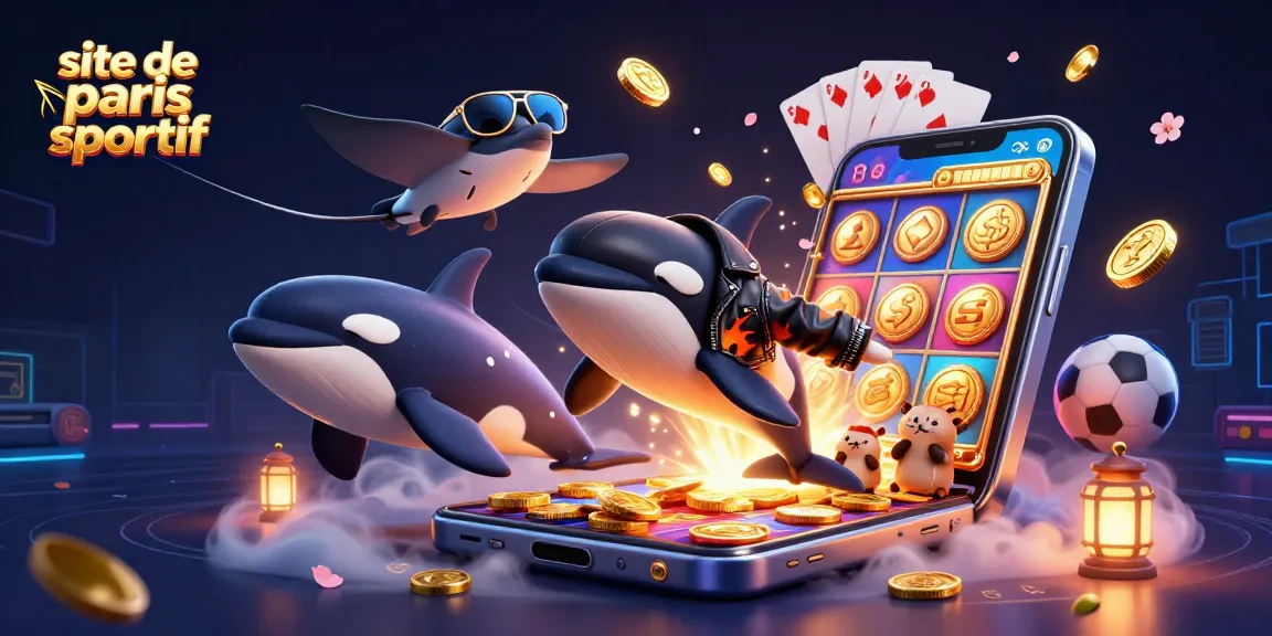 Venez découvrir le site de paris sportif dynamique avec des personnages marins et des éléments de jeu captivants.