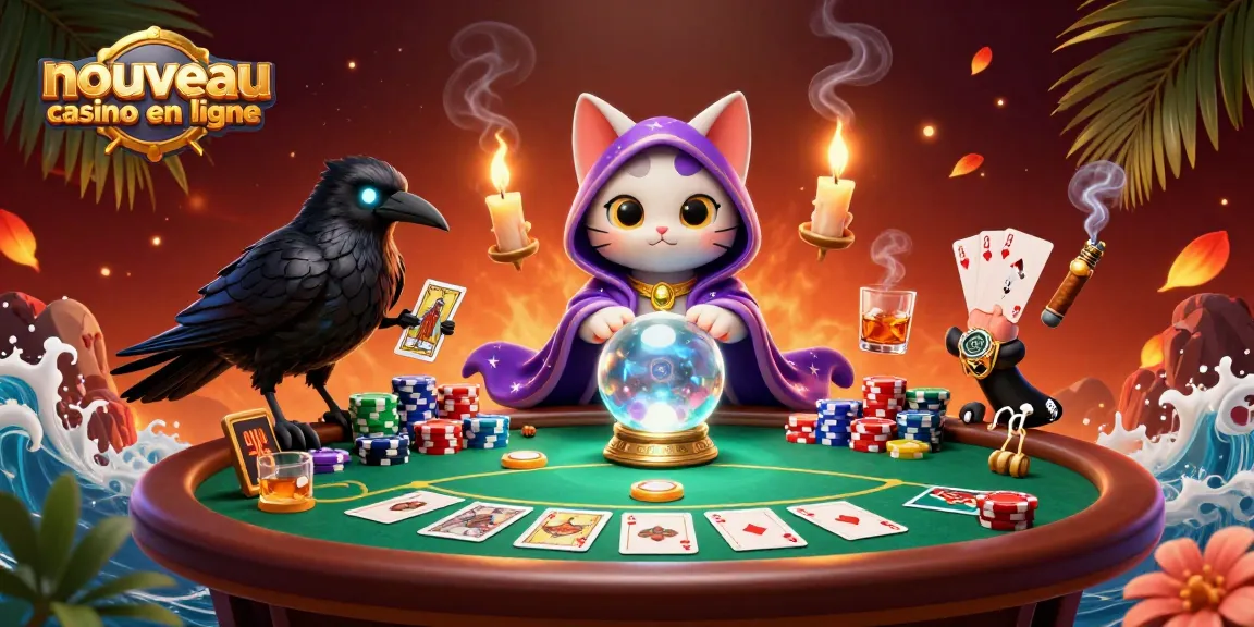 Découvrez un nouveau casino en ligne avec un chat mystique et des éléments de jeu captivants.